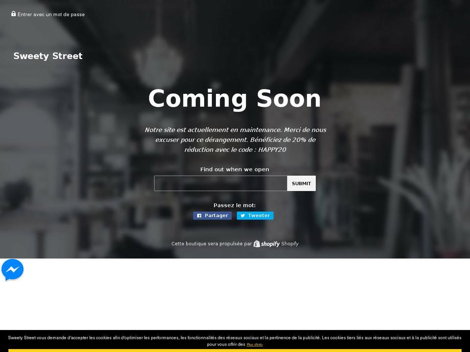 sweetystreet.com — Shopify storefront screenshot