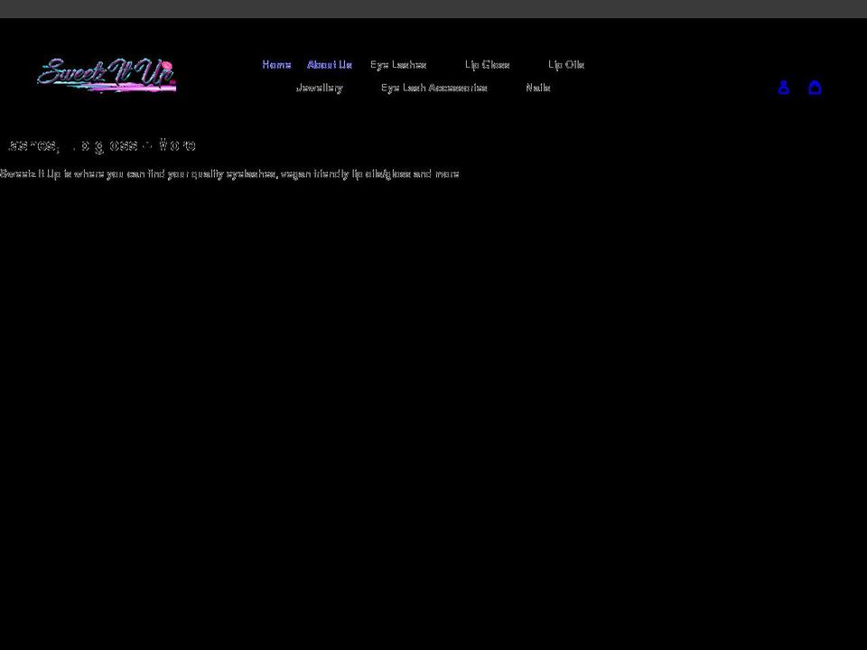 sweetzitup.com shopify website screenshot