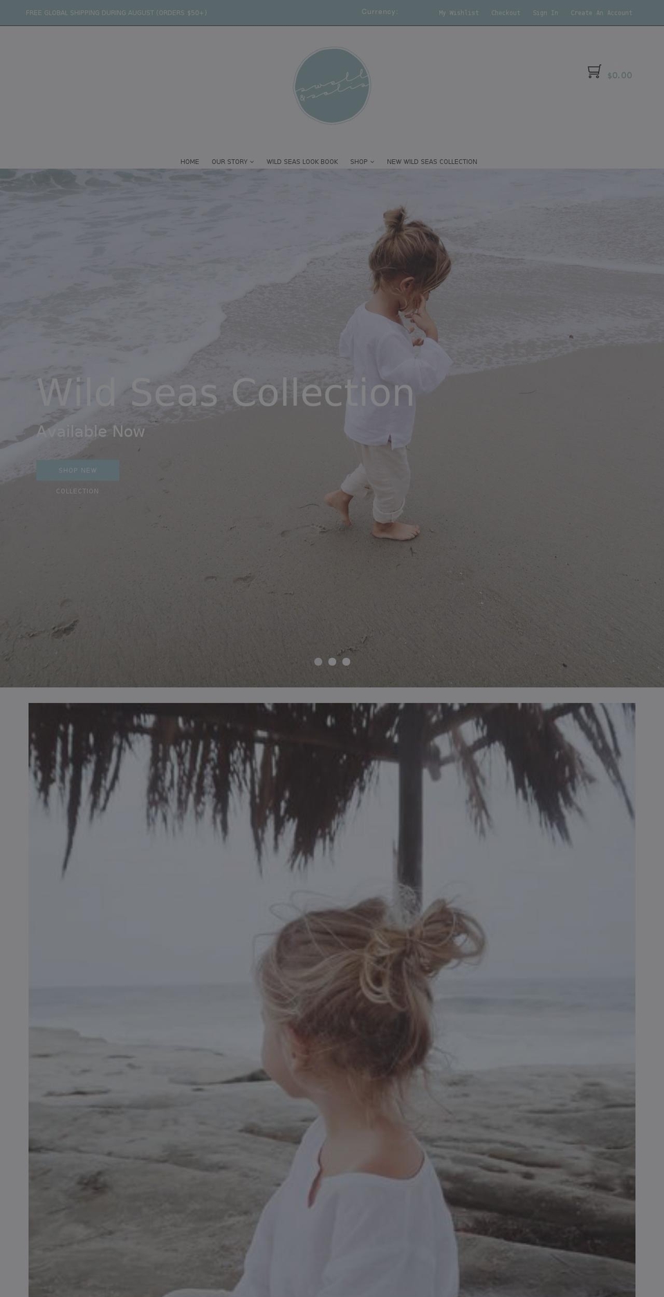 swellandsolis.com — Shopify storefront screenshot