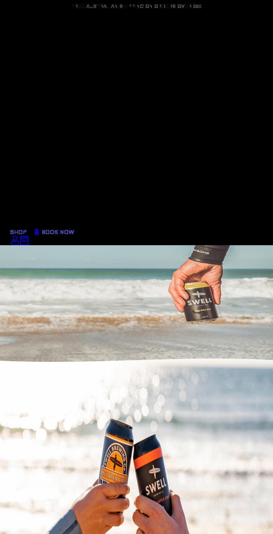 swellbeer.com.au shopify website screenshot