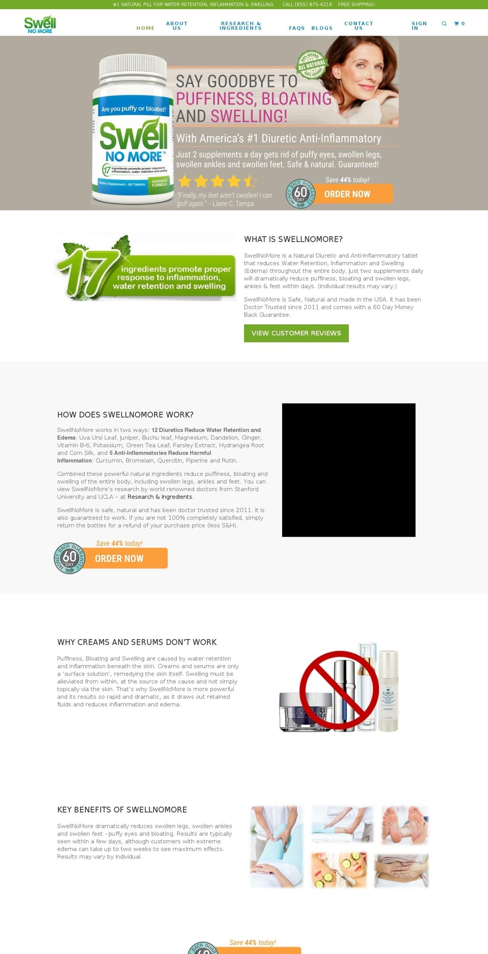 swellnomore.com — Shopify storefront screenshot