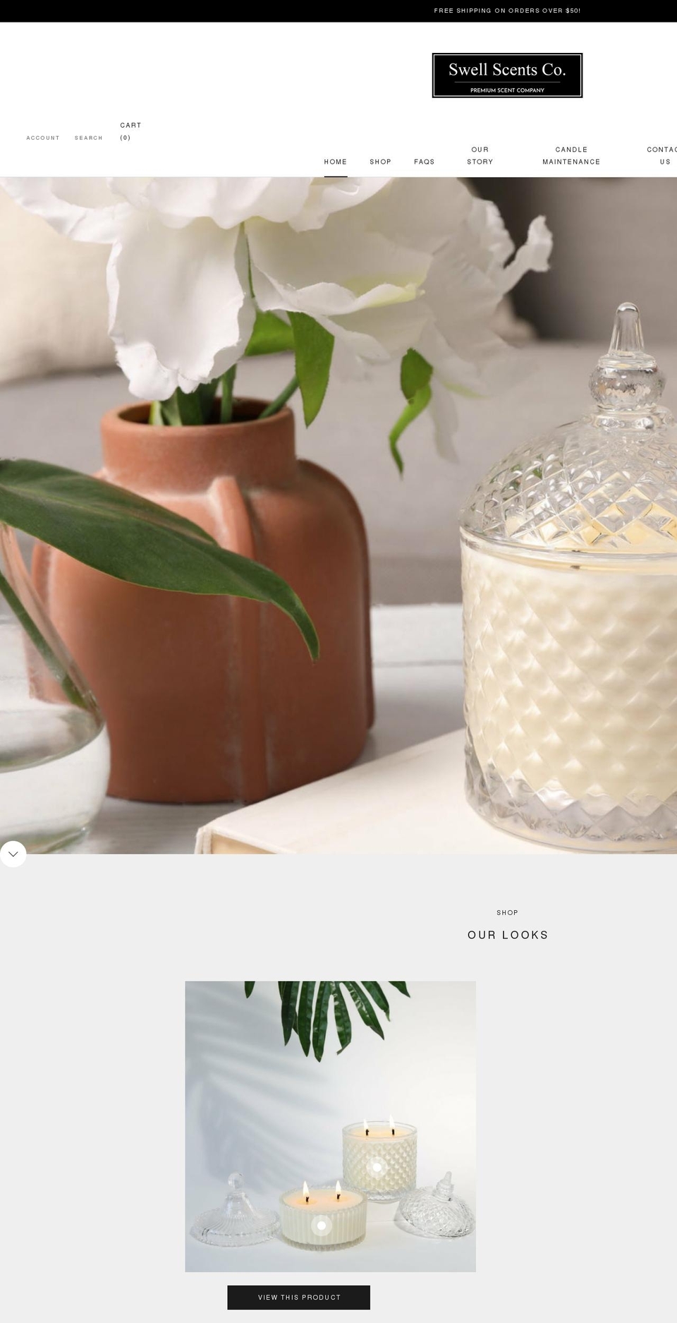 swellscentsco.com shopify website screenshot