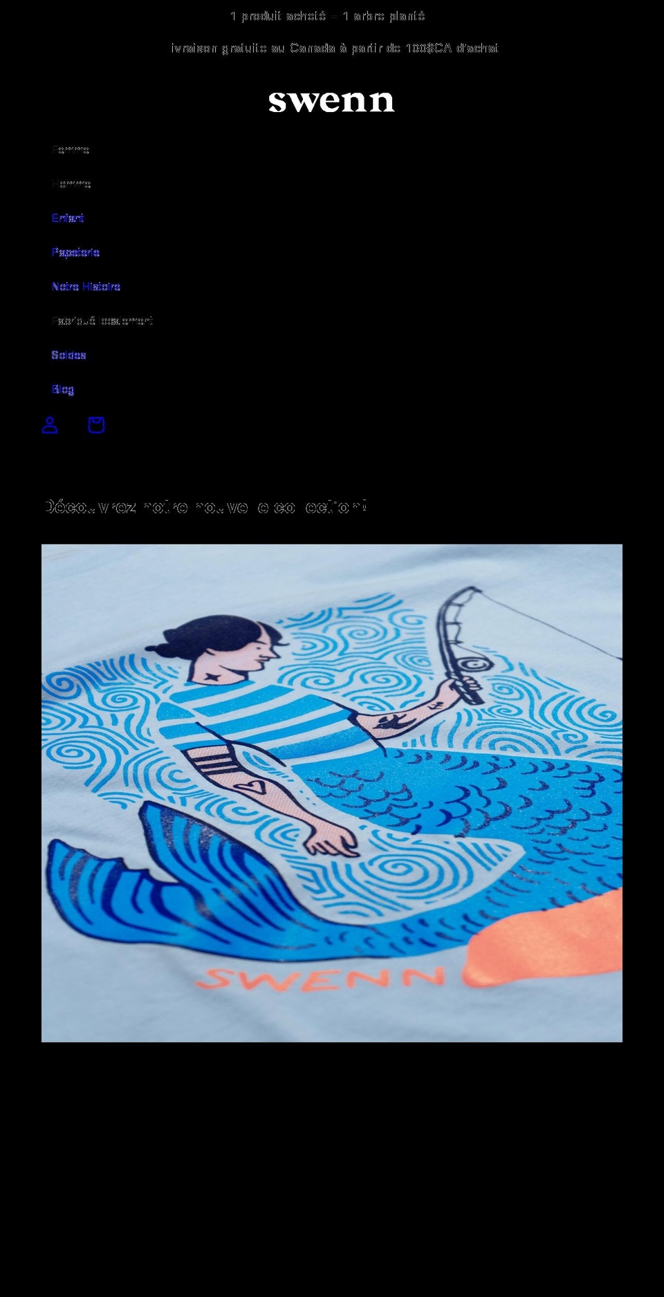 swenn.ca shopify website screenshot