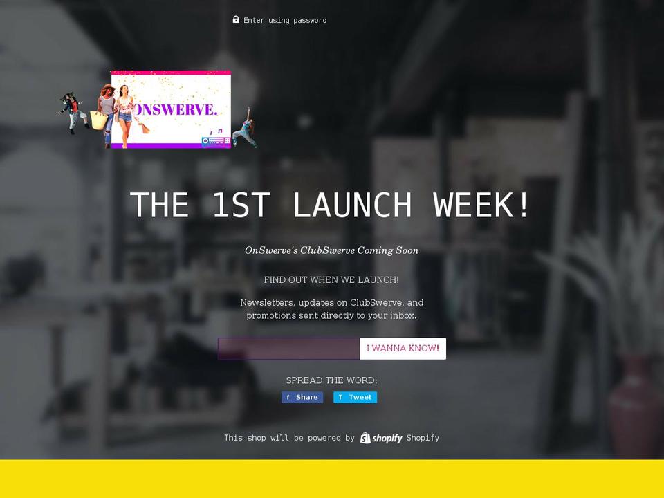 swerve-shop-now.myshopify.com shopify website screenshot
