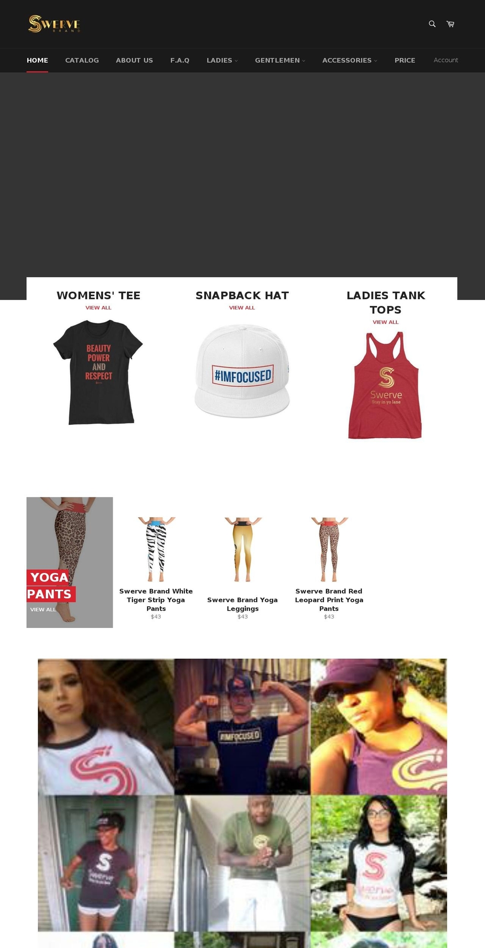 swervebrand.com — Shopify storefront screenshot