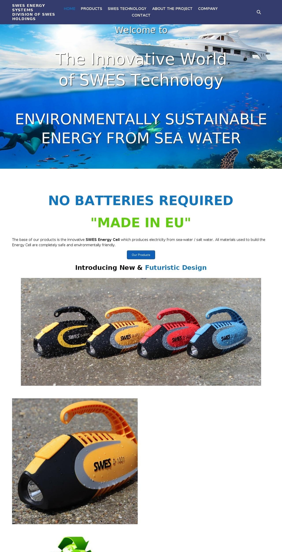 swesenergysystems.com — Shopify storefront screenshot
