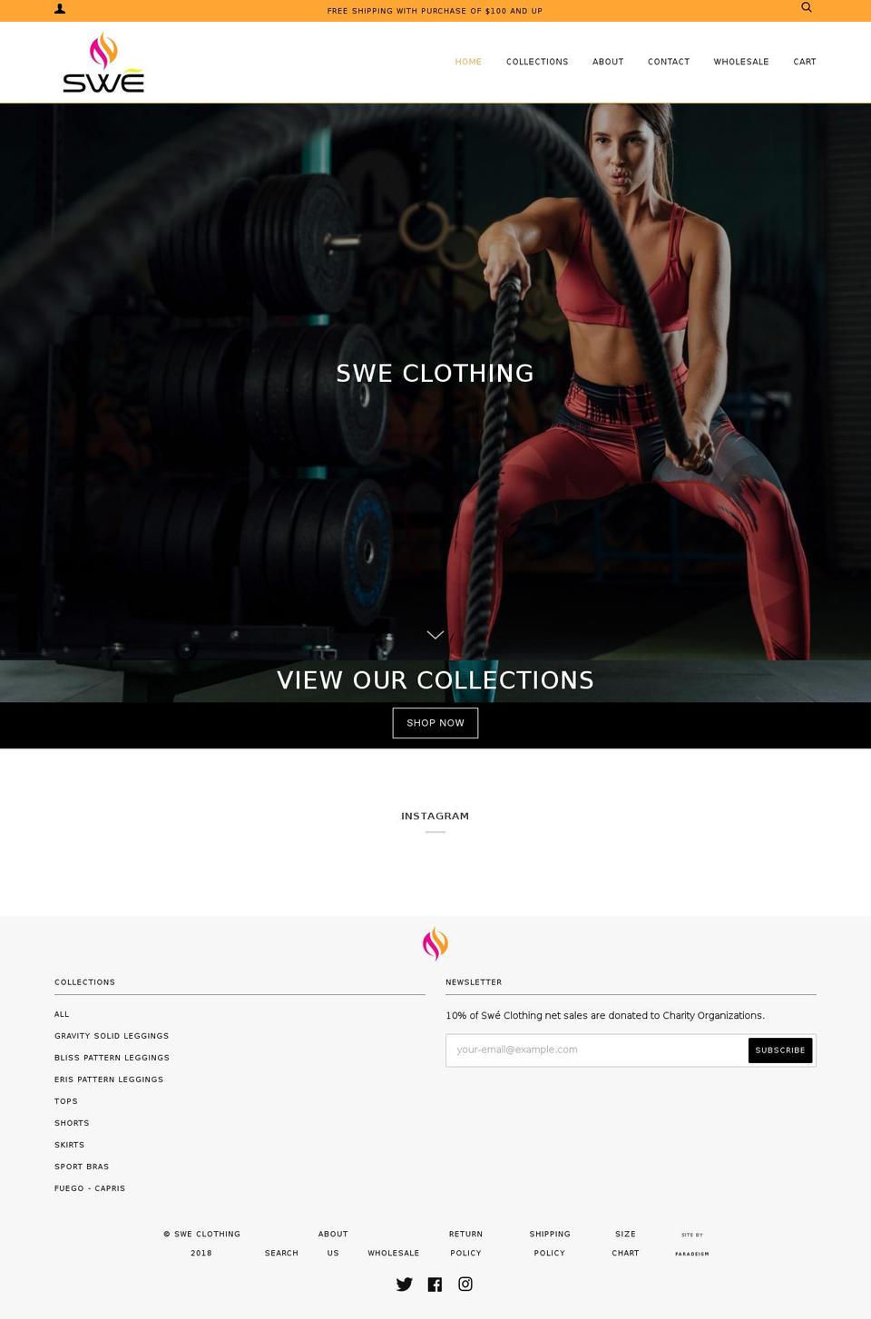 sweshoes.com shopify website screenshot