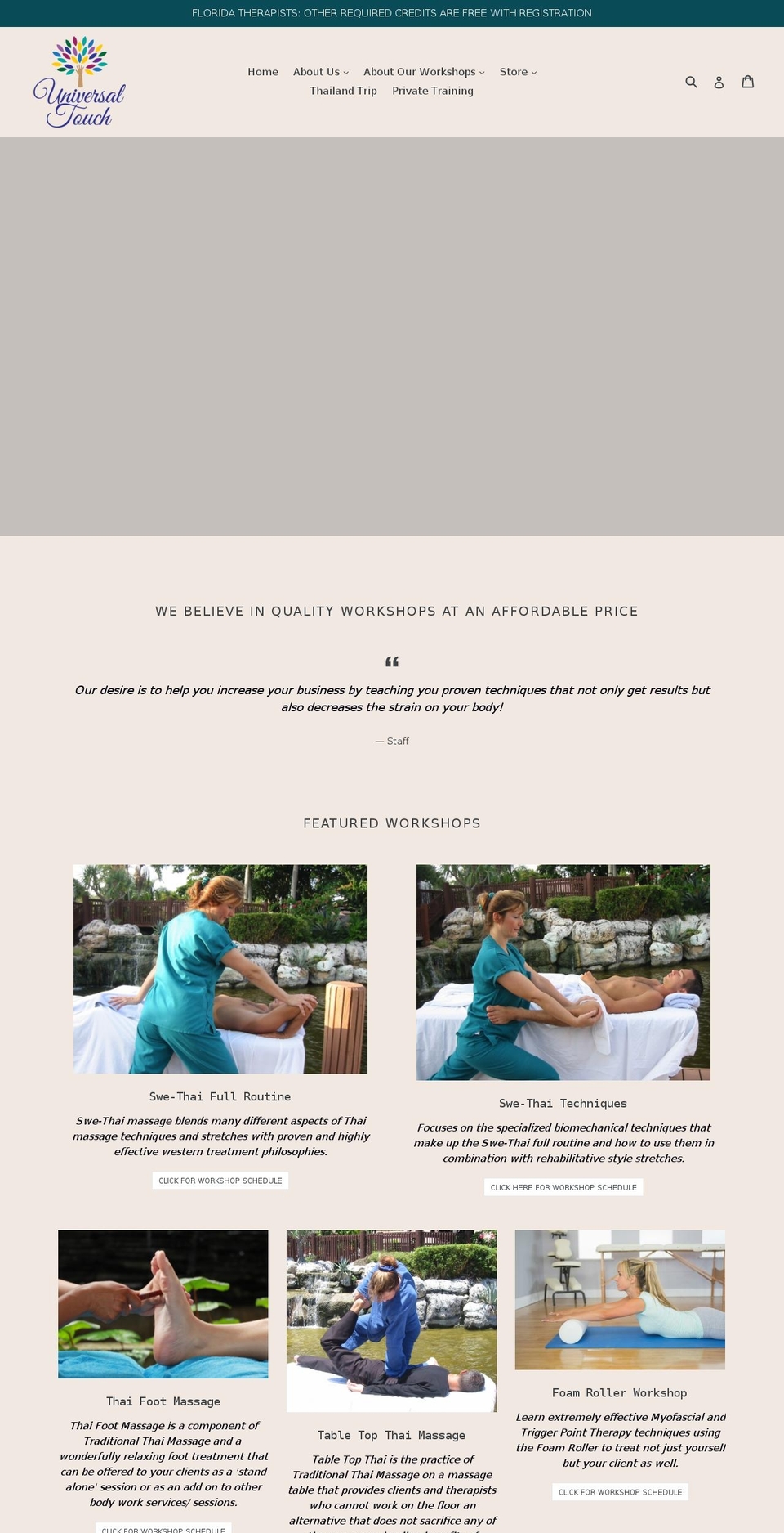 swethaimassage.com shopify website screenshot