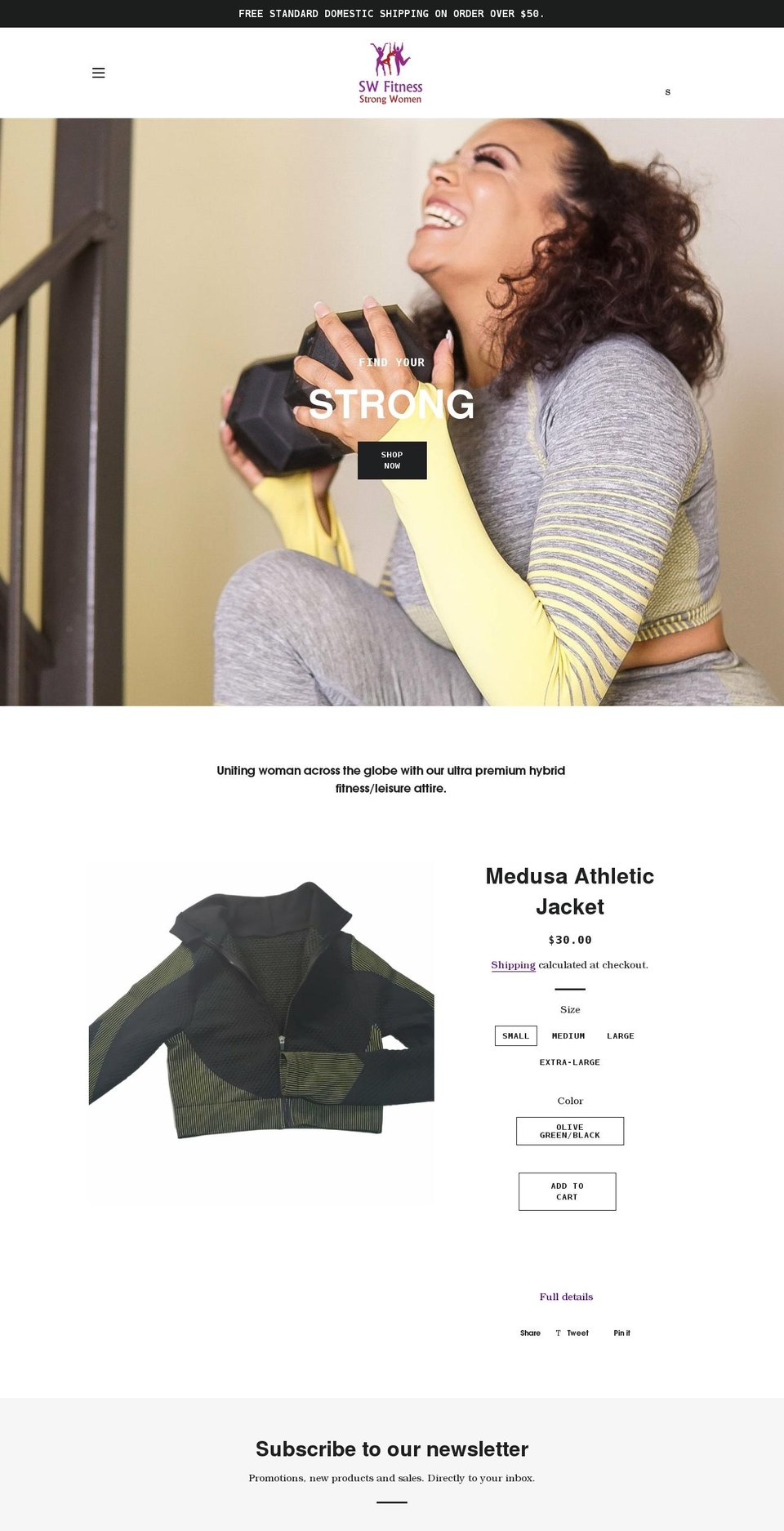 swfitness.net shopify website screenshot