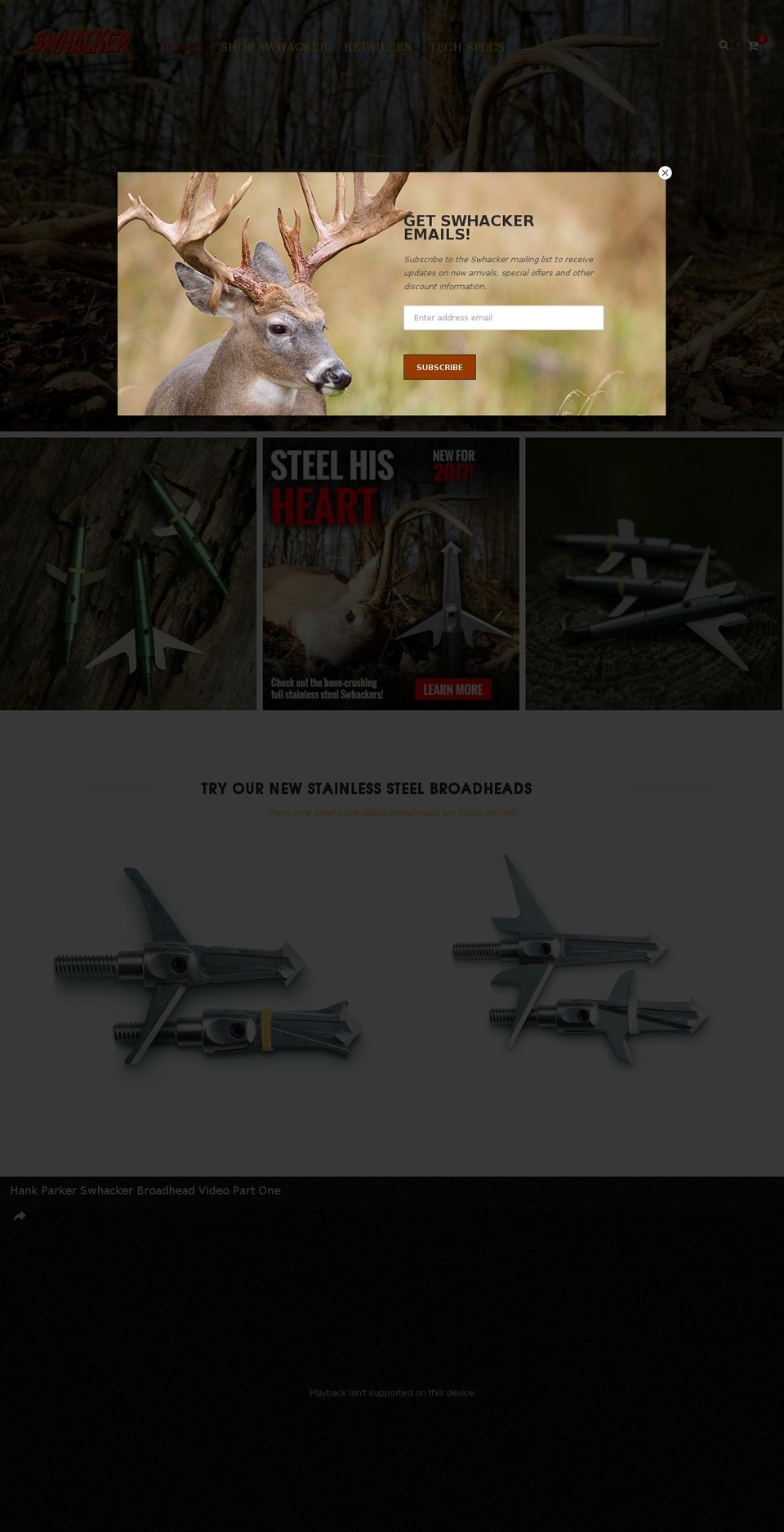 swhacker.com shopify website screenshot