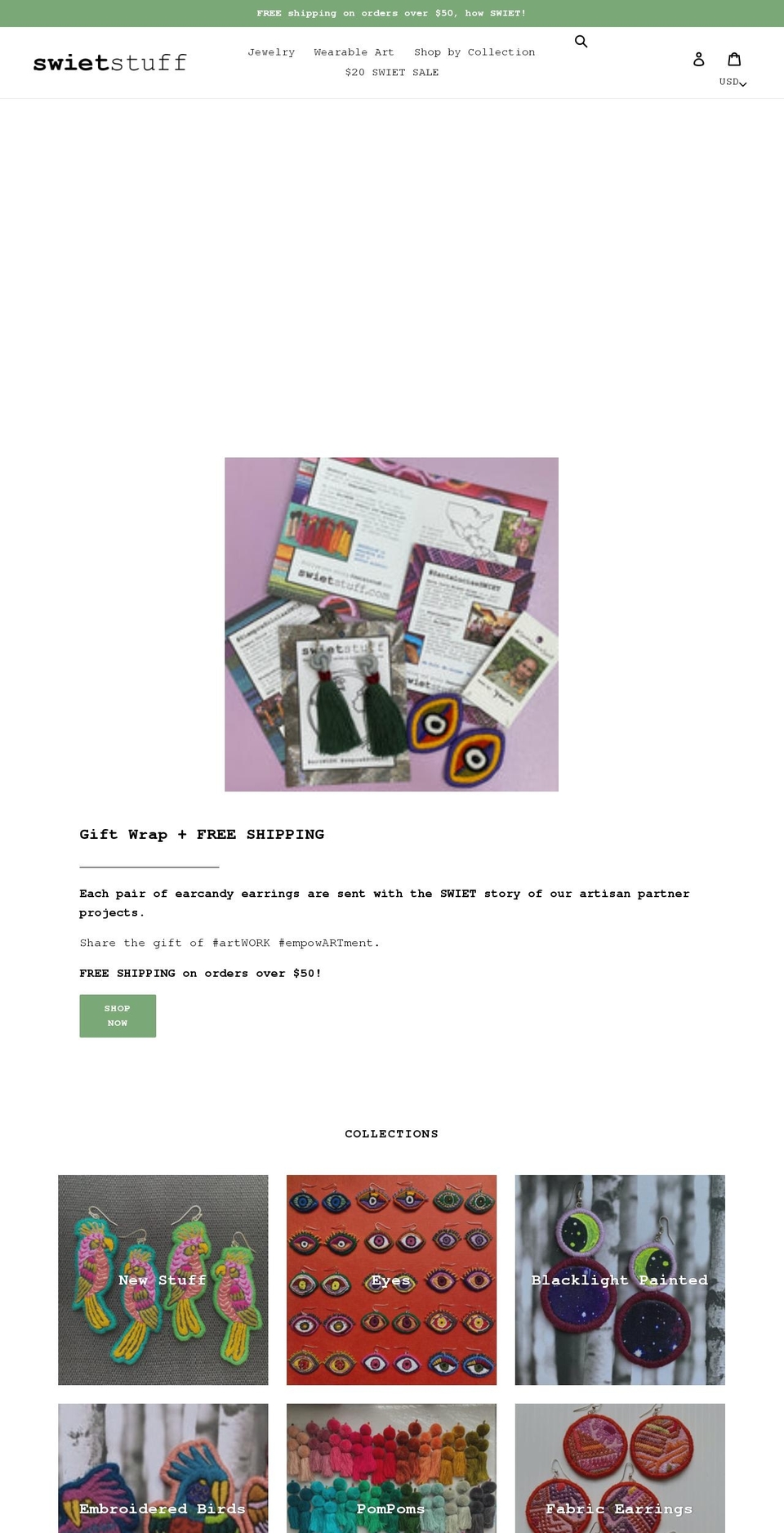 swietstuff.com shopify website screenshot