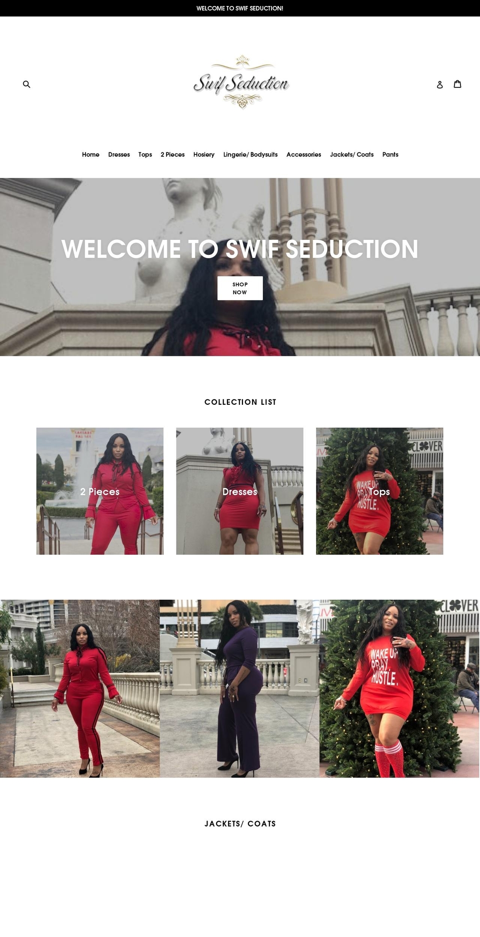 swifseduction.com shopify website screenshot