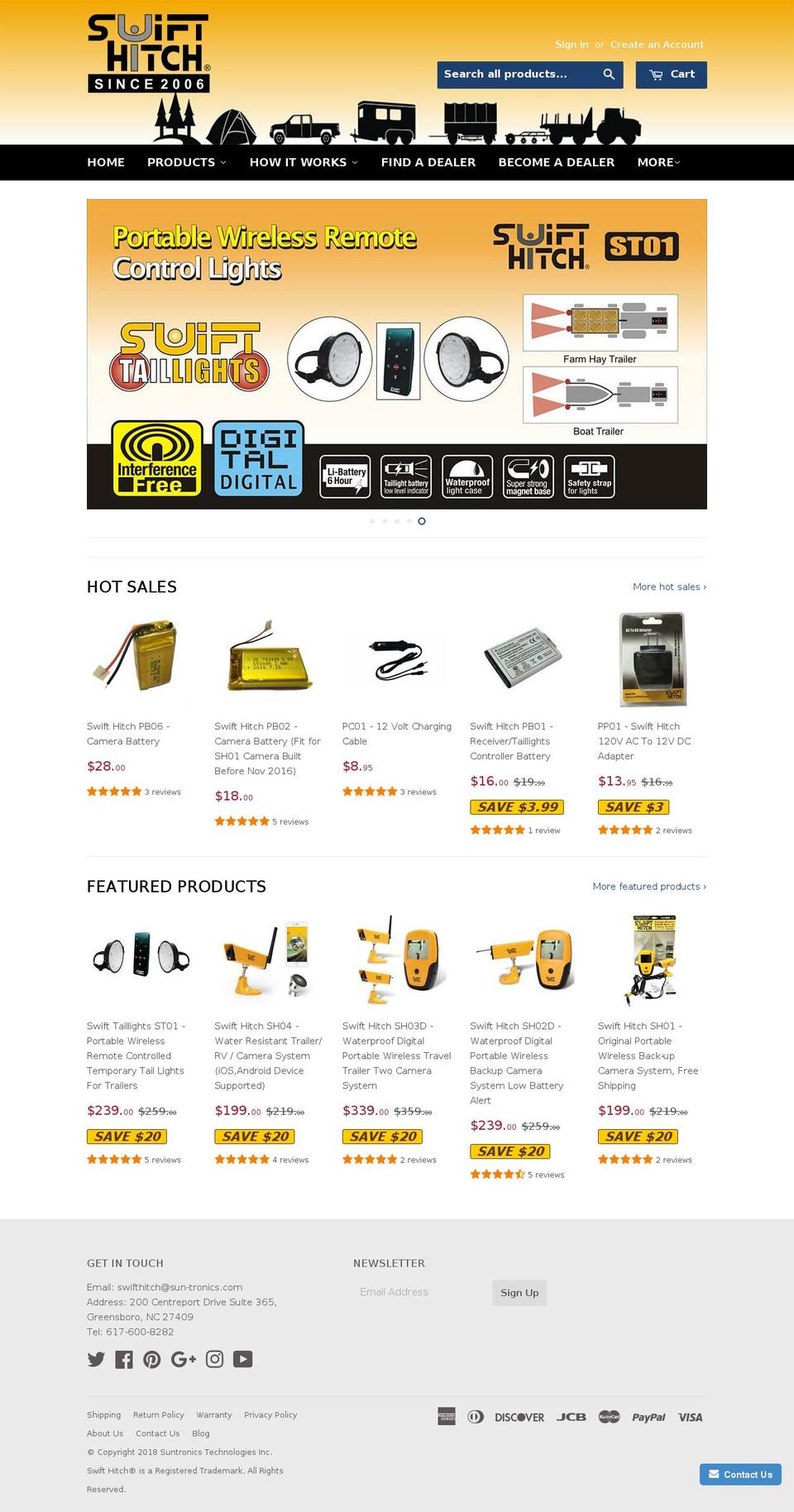 SwiftHitch Shopify theme site example swifthitchstore.myshopify.com