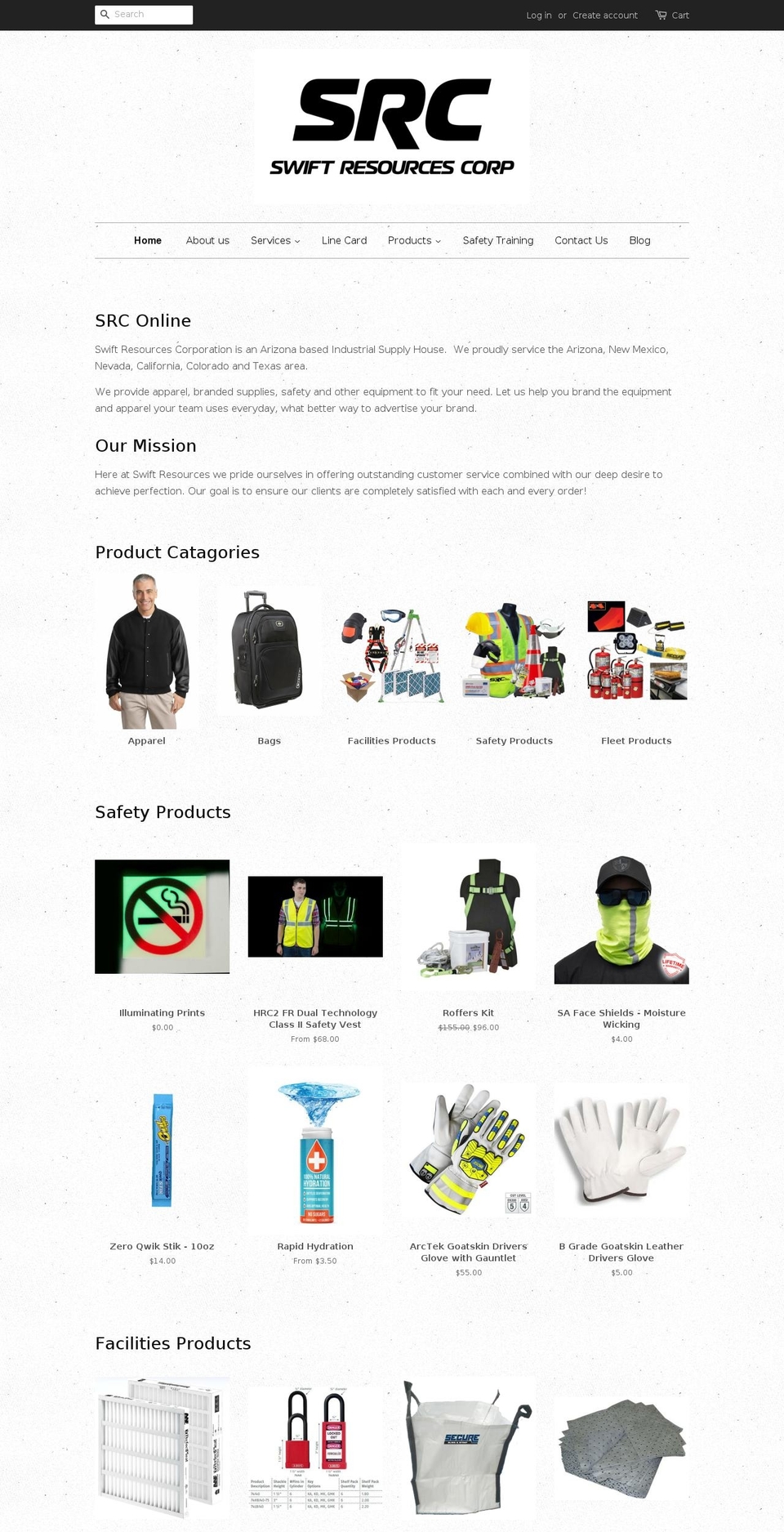 swiftresourcescorp.com shopify website screenshot