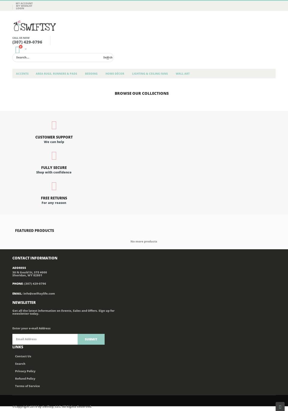 swiftsylife.com shopify website screenshot
