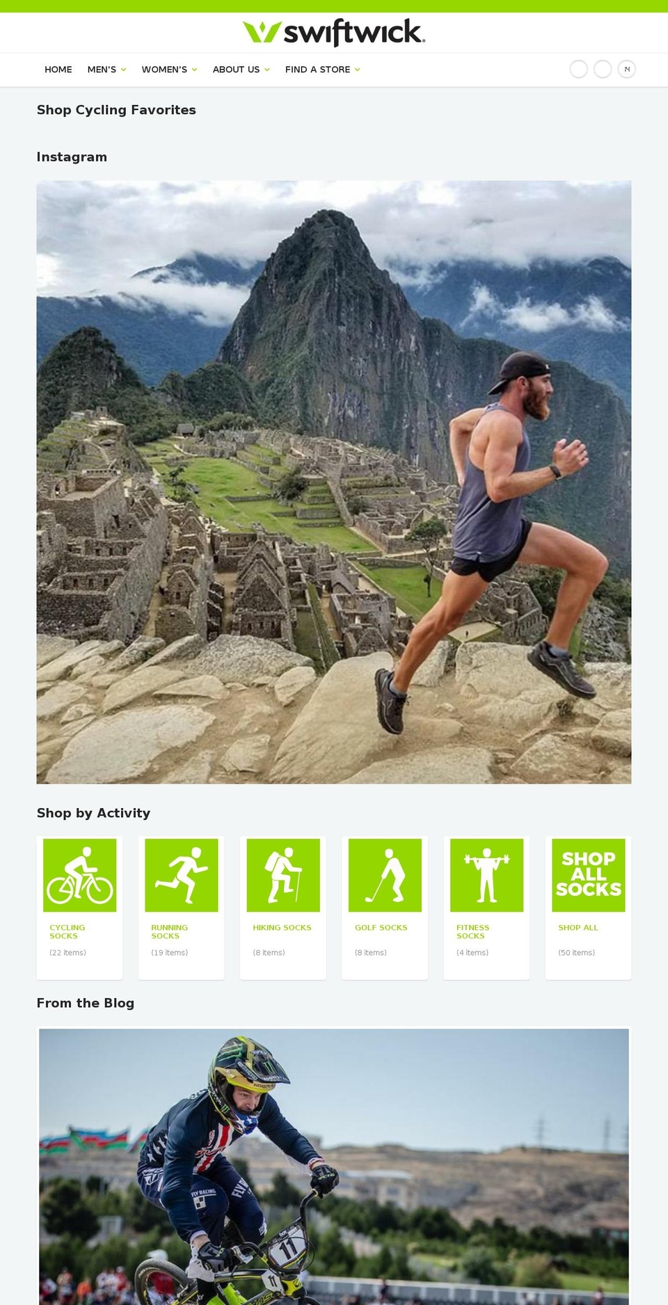 swiftwick.mobi shopify website screenshot