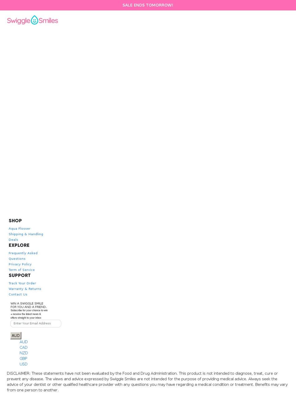 swigglesmiles.com shopify website screenshot