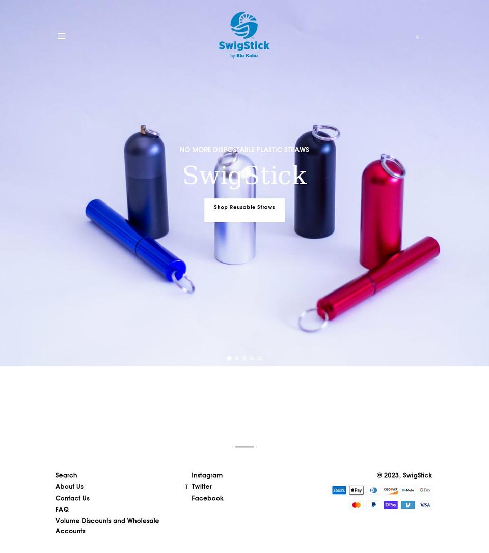 swigstick.com shopify website screenshot