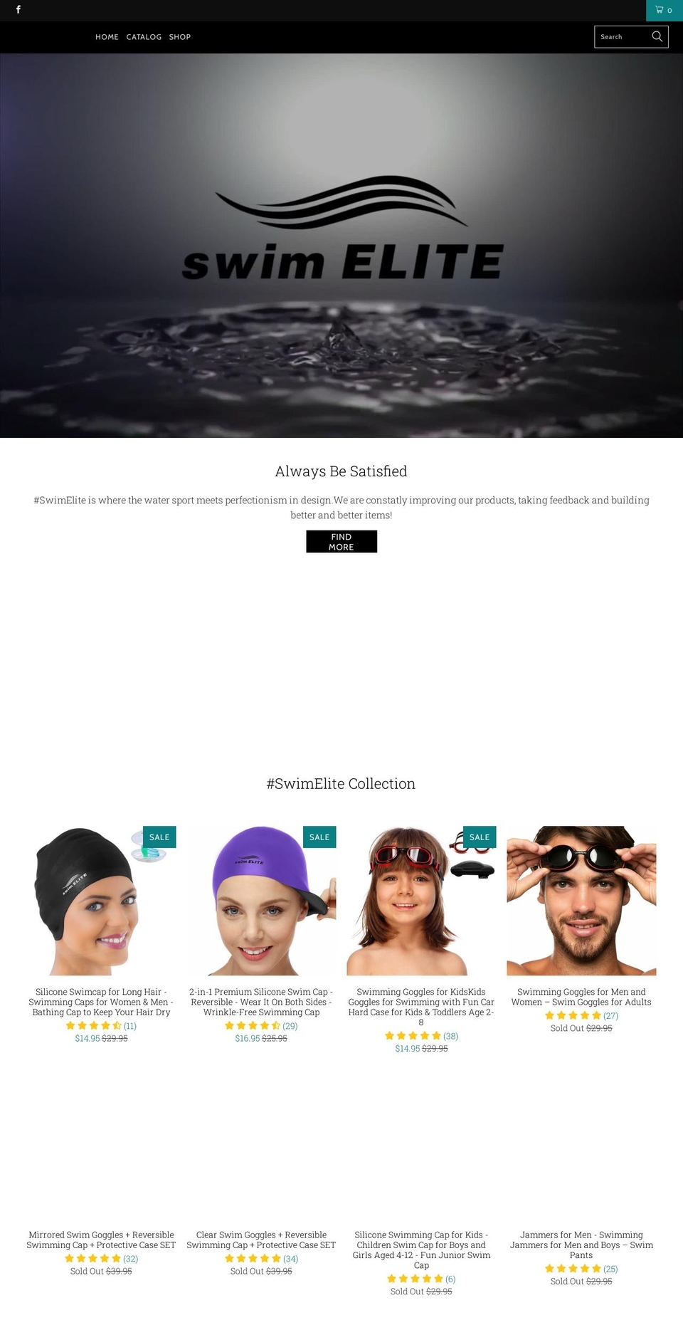 swim-elite.com shopify website screenshot