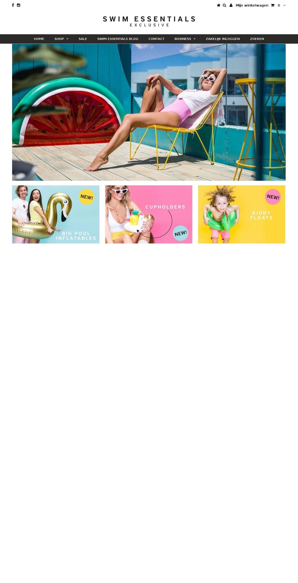 swim-essentials.com — Shopify storefront screenshot