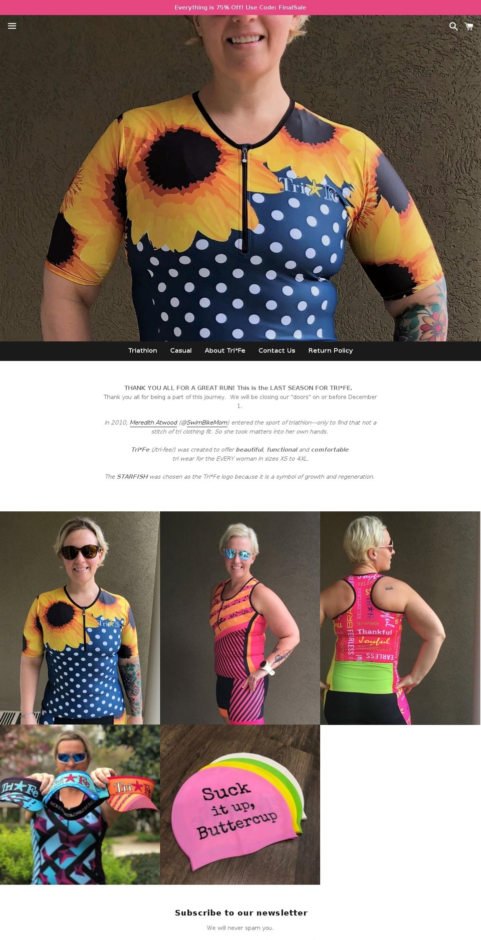 swimbikesell.net shopify website screenshot