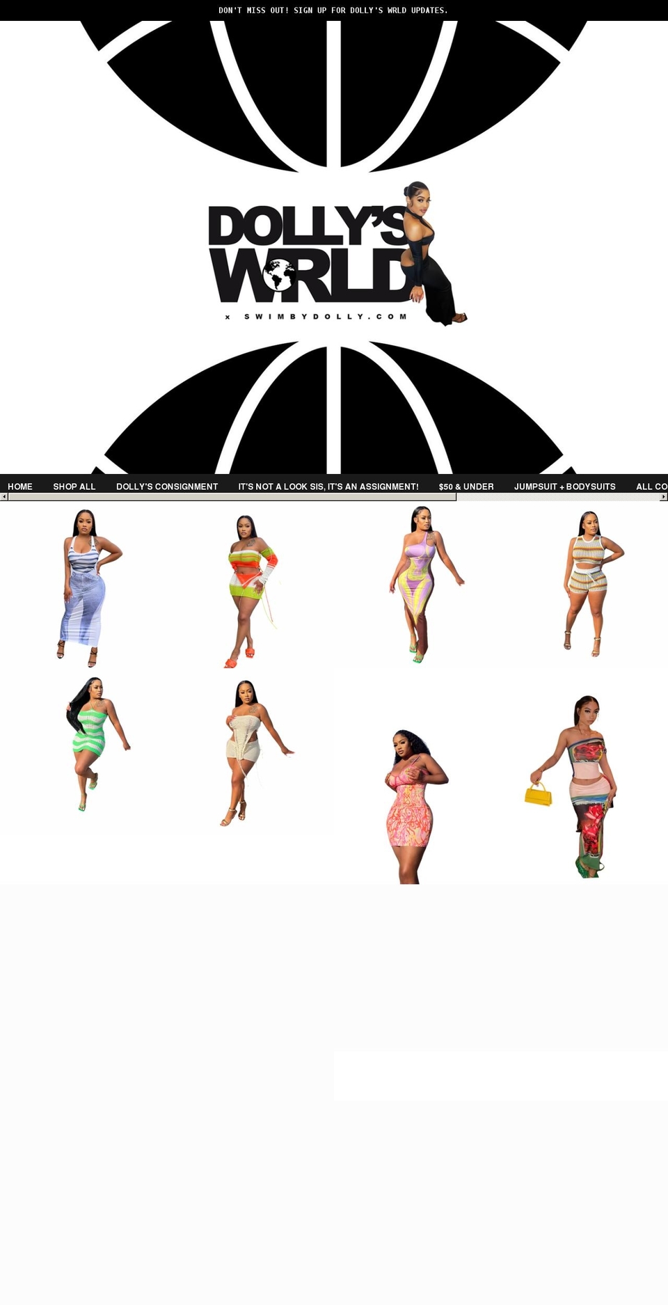 swimbydolly.com shopify website screenshot