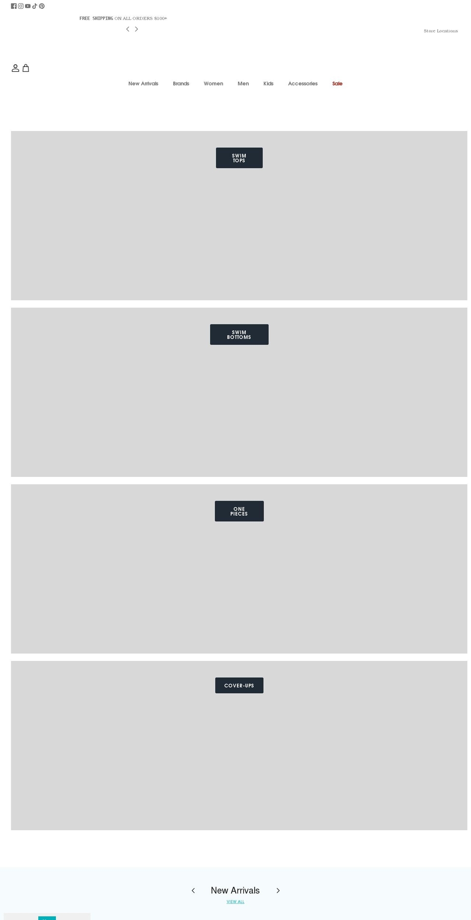 swimcity.com shopify website screenshot