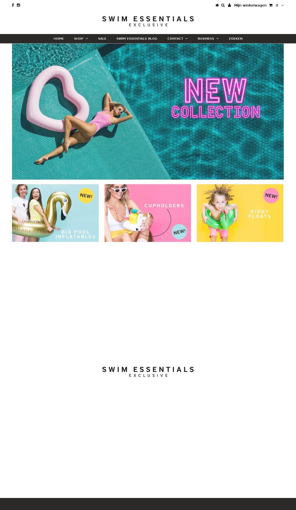 swimessentials.nl shopify website screenshot