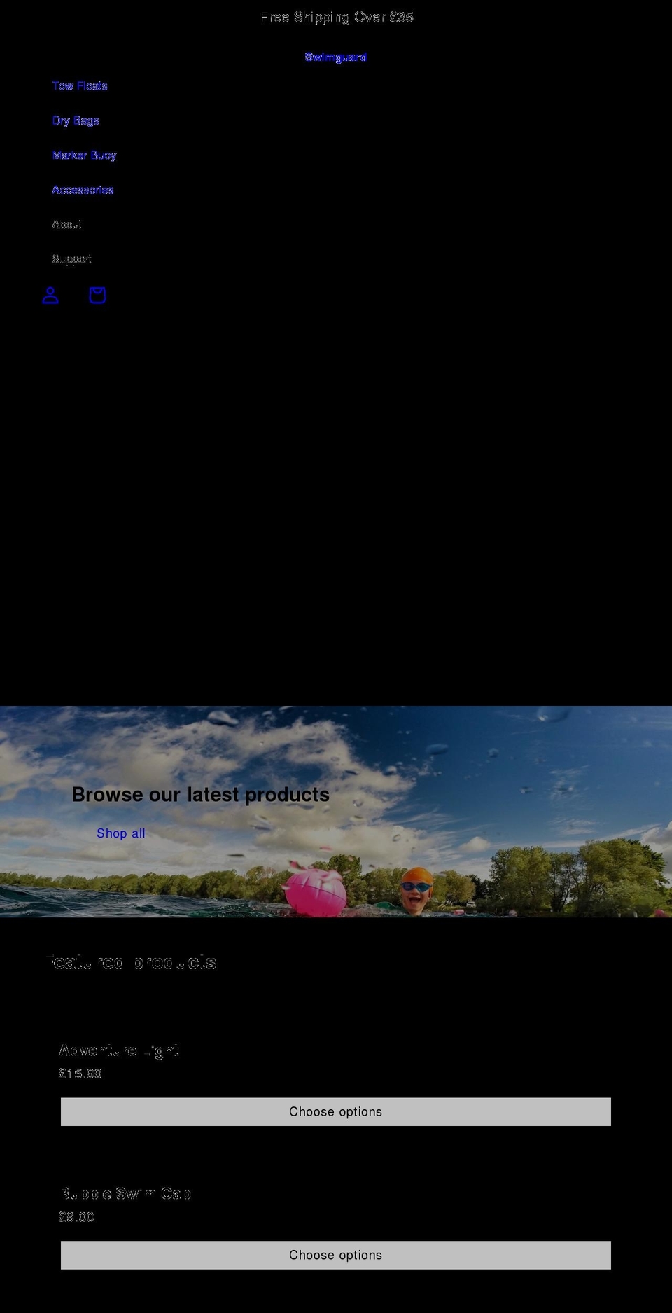 swimguard.co.uk shopify website screenshot
