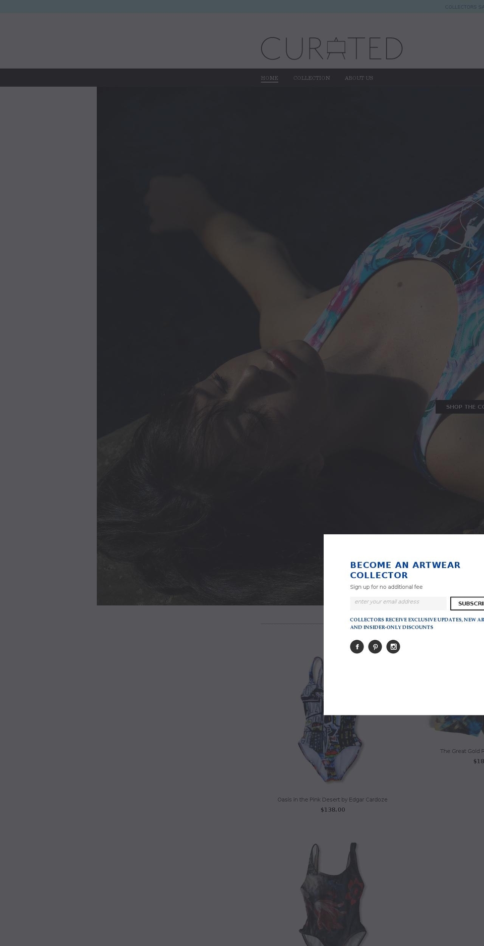 swiminfineart.com shopify website screenshot