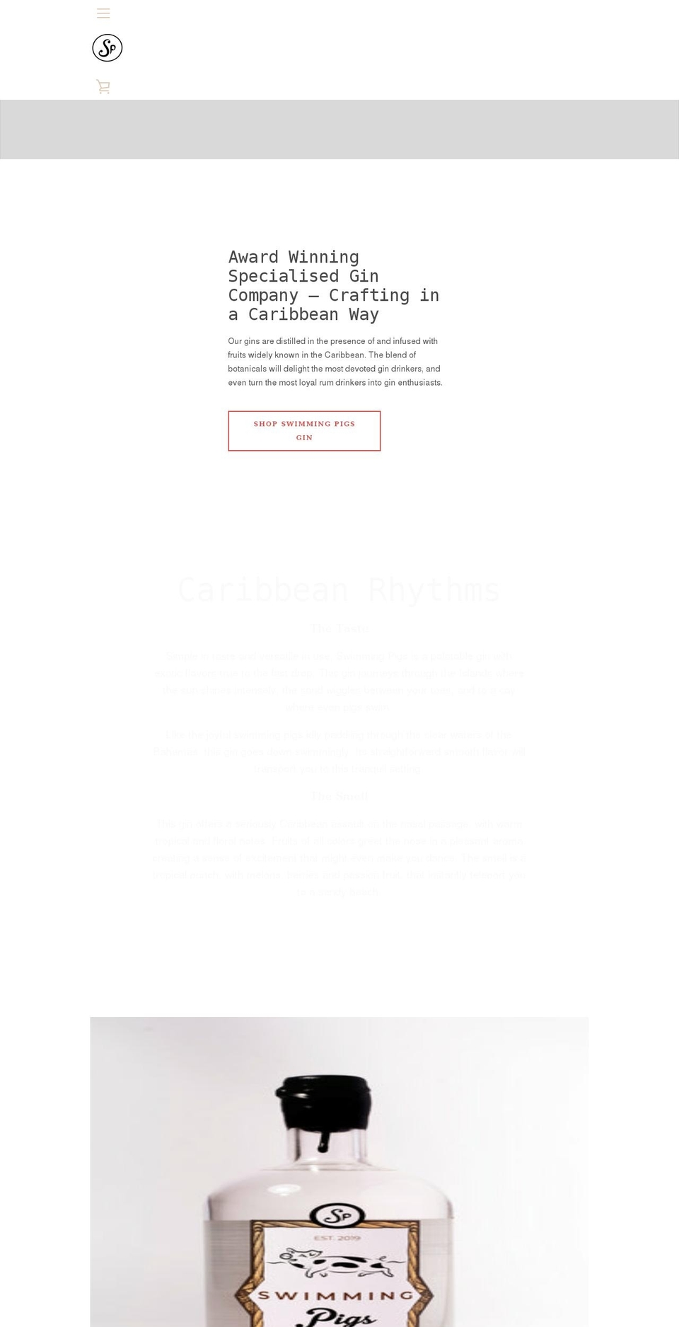 swimming-pigs.com shopify website screenshot