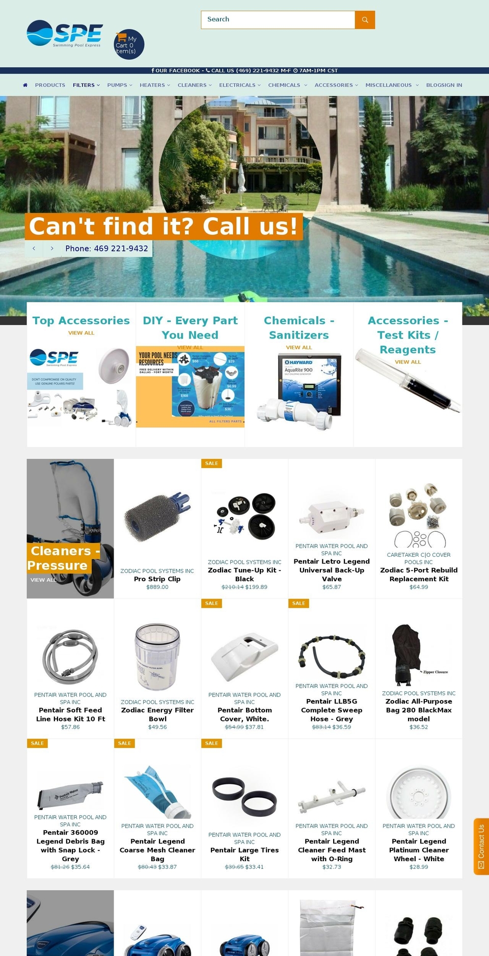 swimmingpoolexpress.com shopify website screenshot