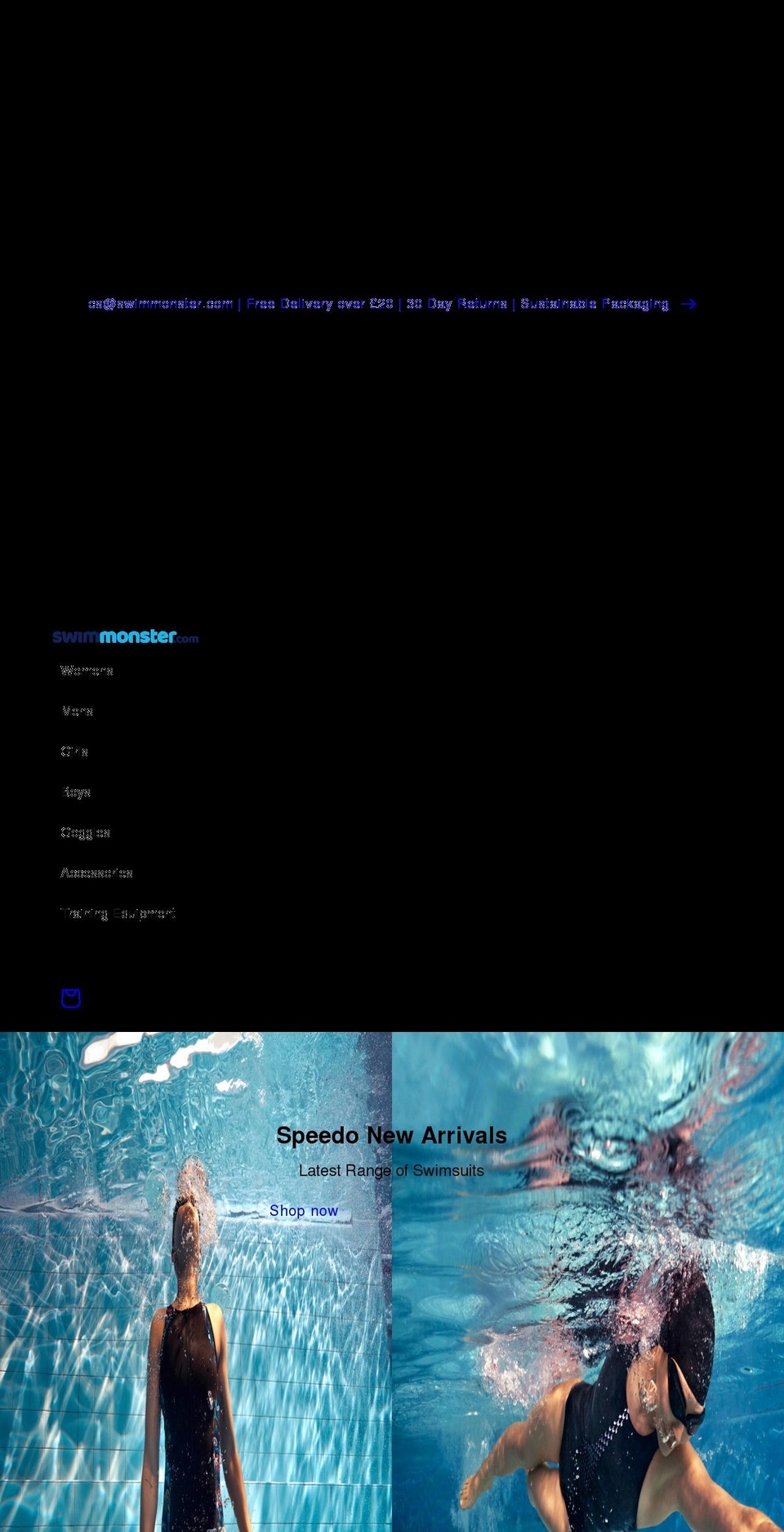 swimmonster.com shopify website screenshot