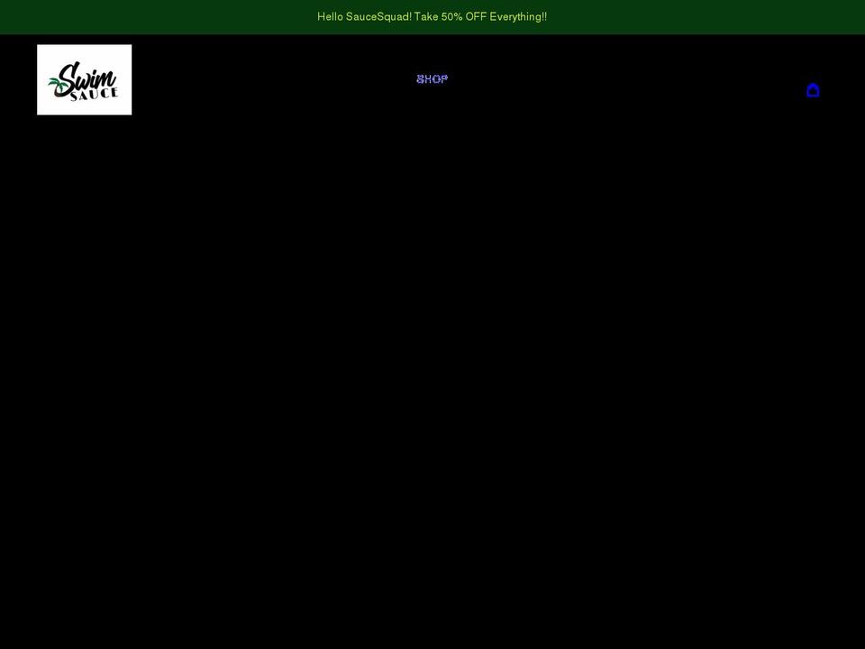 swimsauceusa.com shopify website screenshot