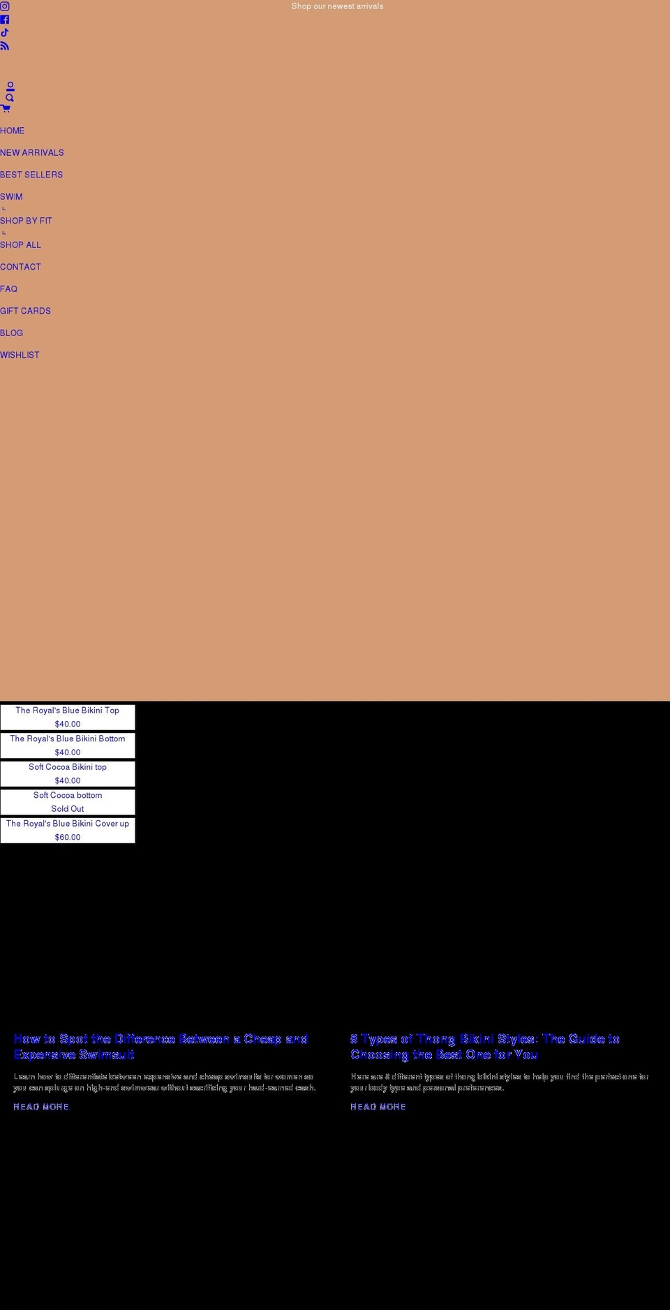 swimtone.com shopify website screenshot