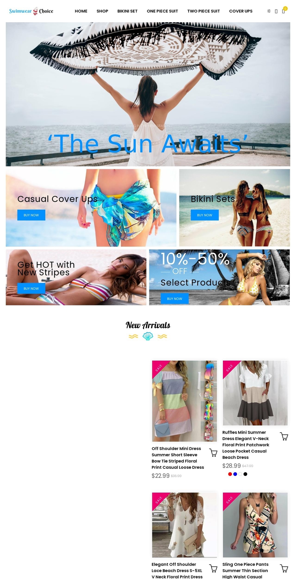 swimwearchoice.com shopify website screenshot