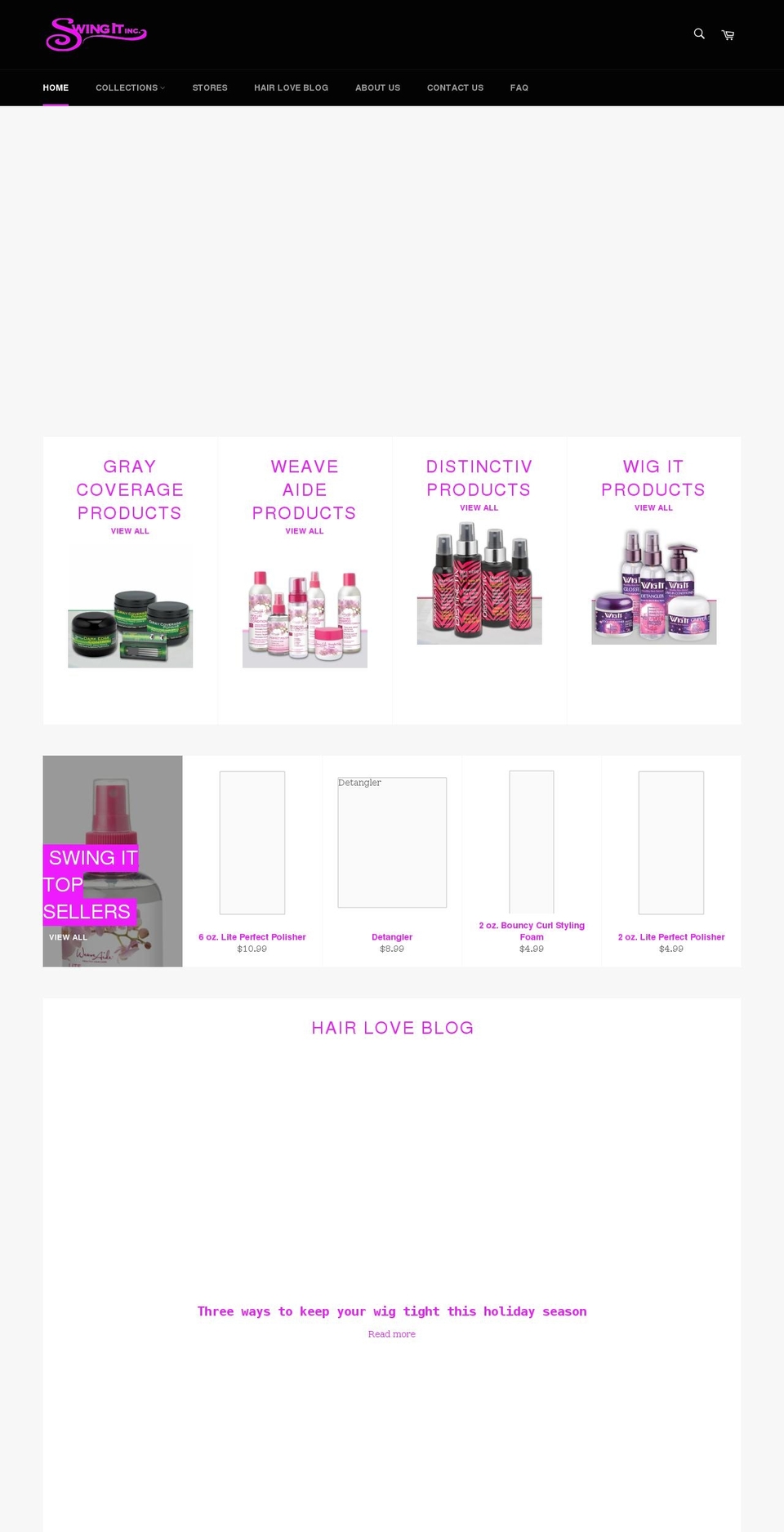 swingitinc.com shopify website screenshot