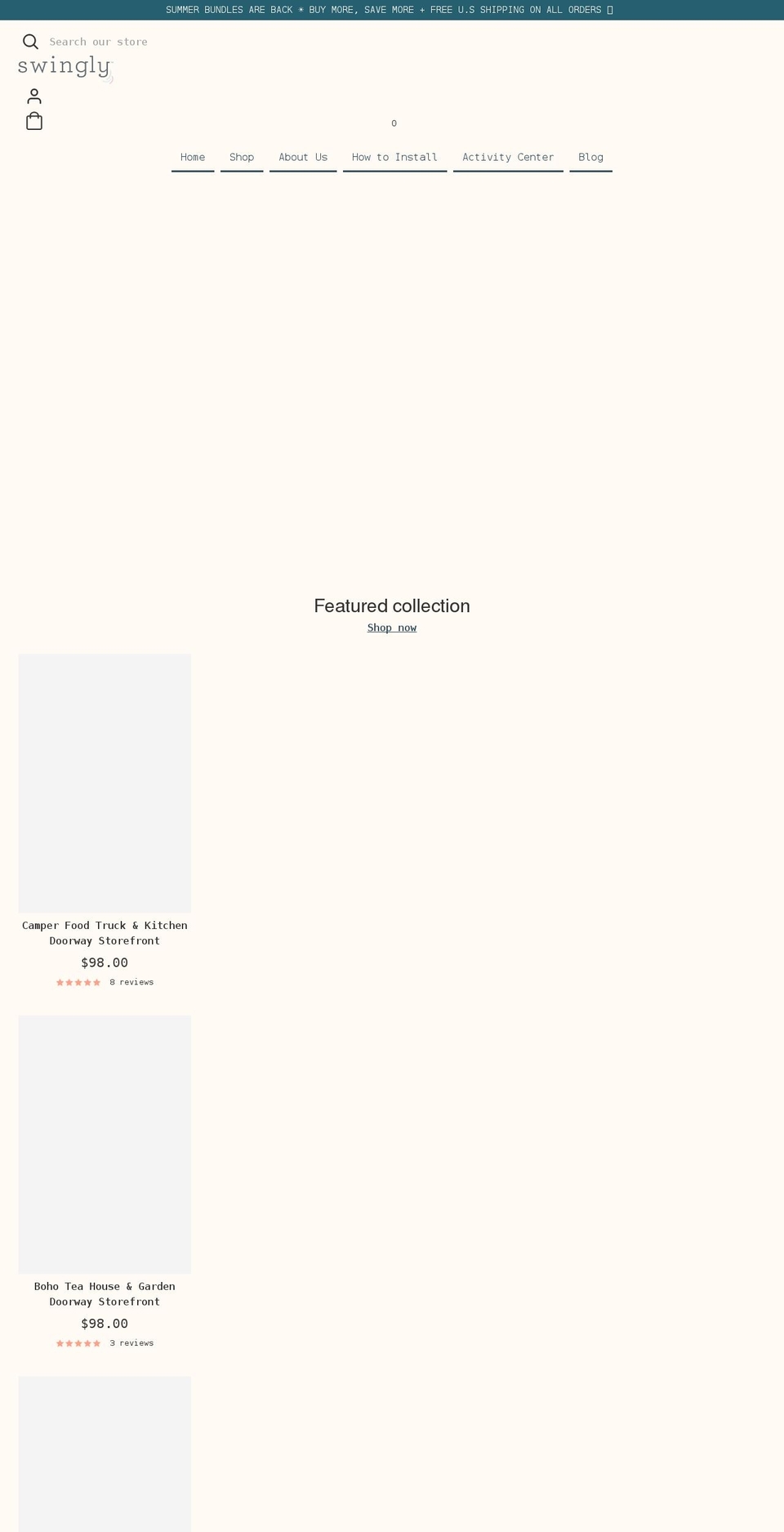 swinglytoys.com shopify website screenshot