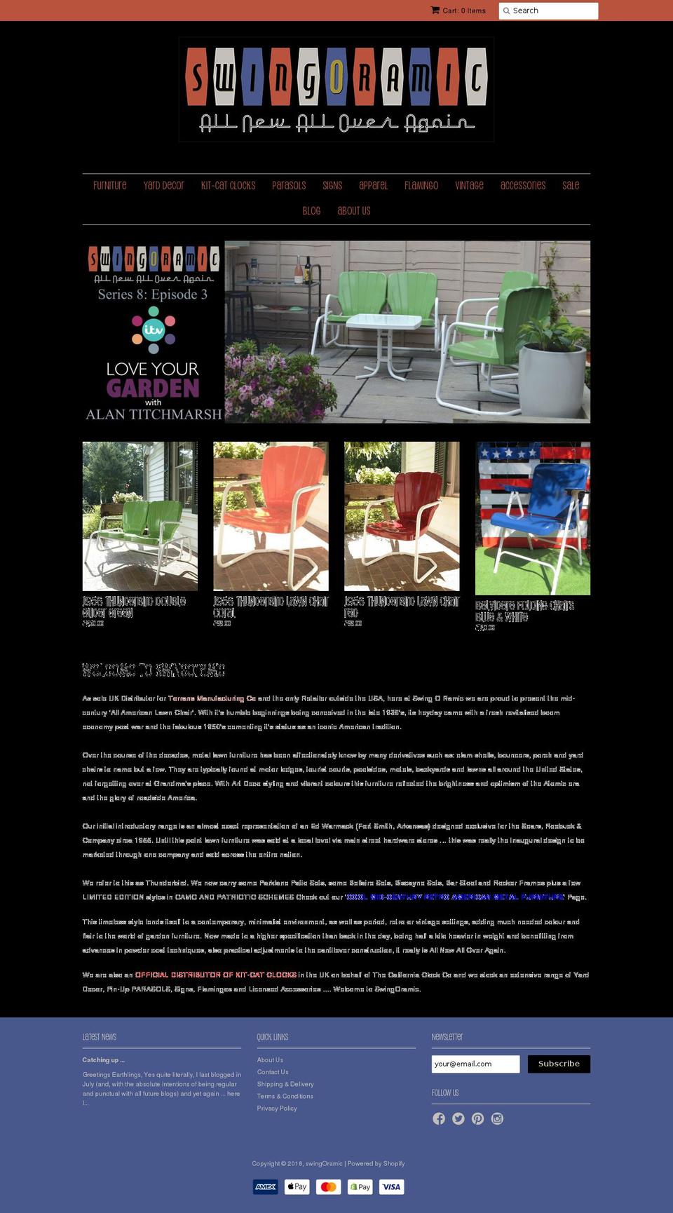 swingoramic.com shopify website screenshot