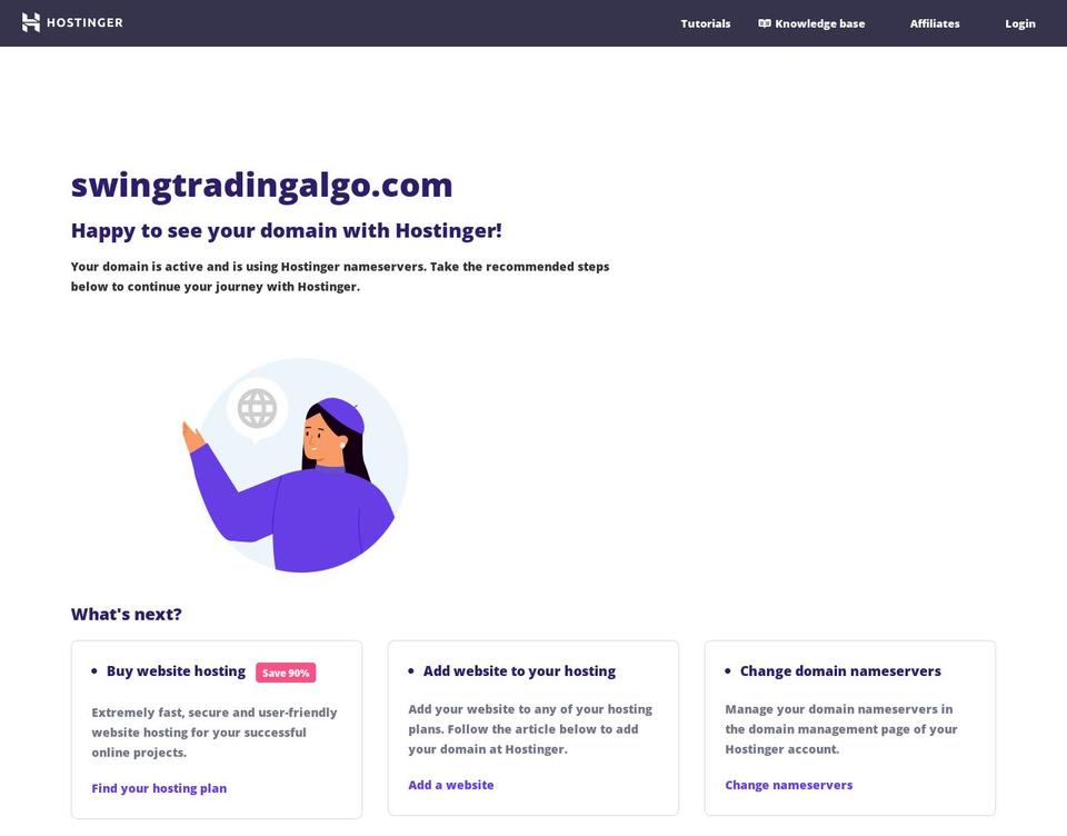 swingtradingalgo.com — Shopify storefront screenshot