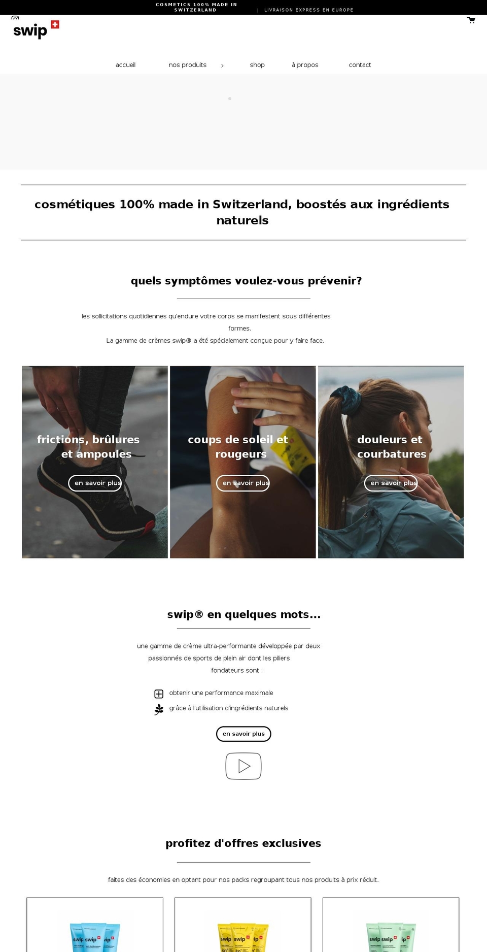 swip.swiss shopify website screenshot