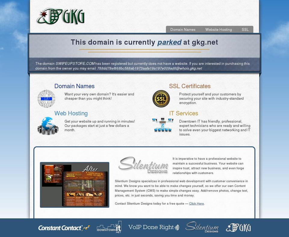 swipeupstore.com — Shopify storefront screenshot