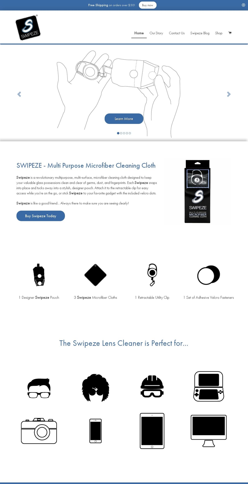 timber-2-2-2 Shopify theme site example swipeze.com