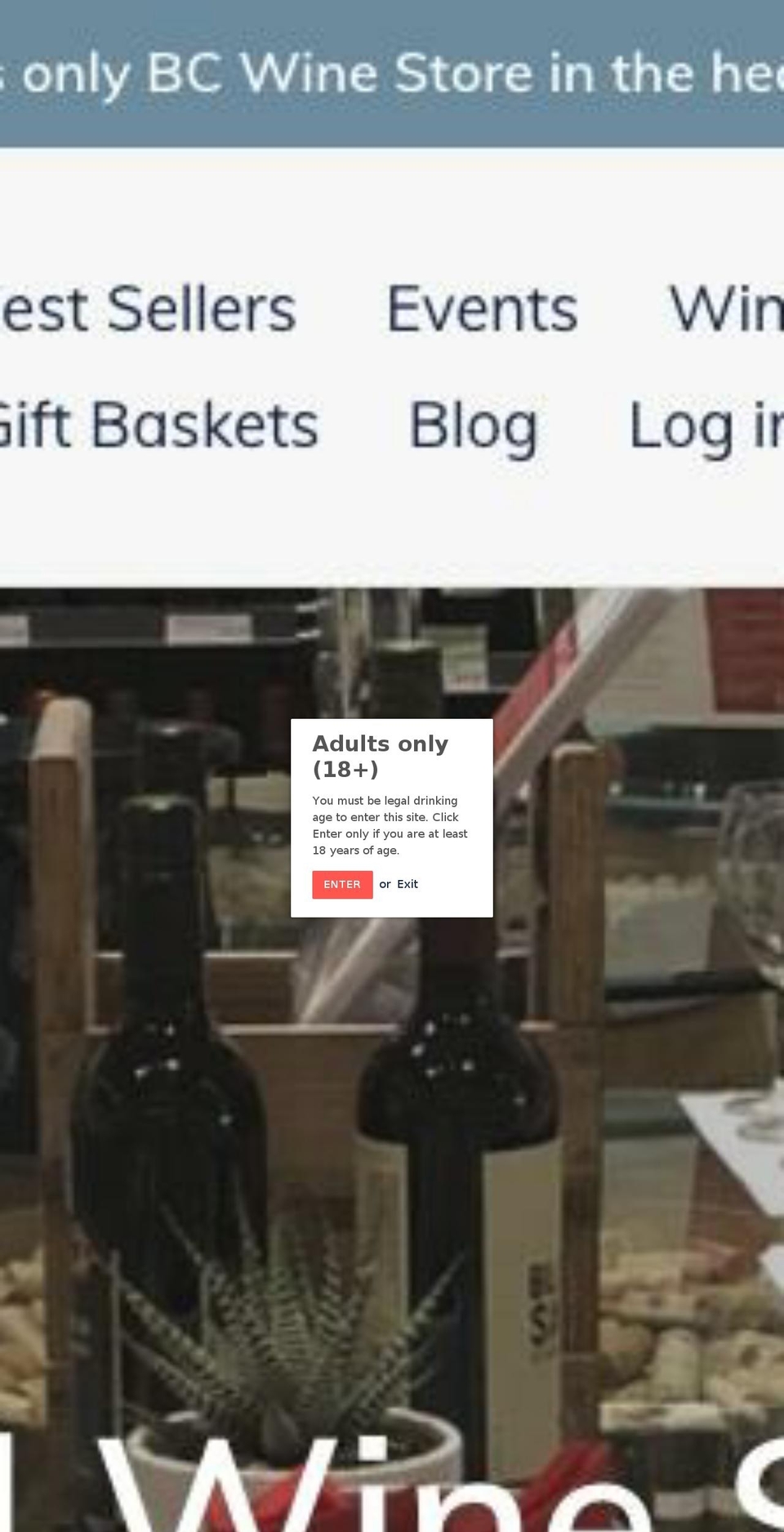 swirlwinestore.com — Shopify storefront screenshot
