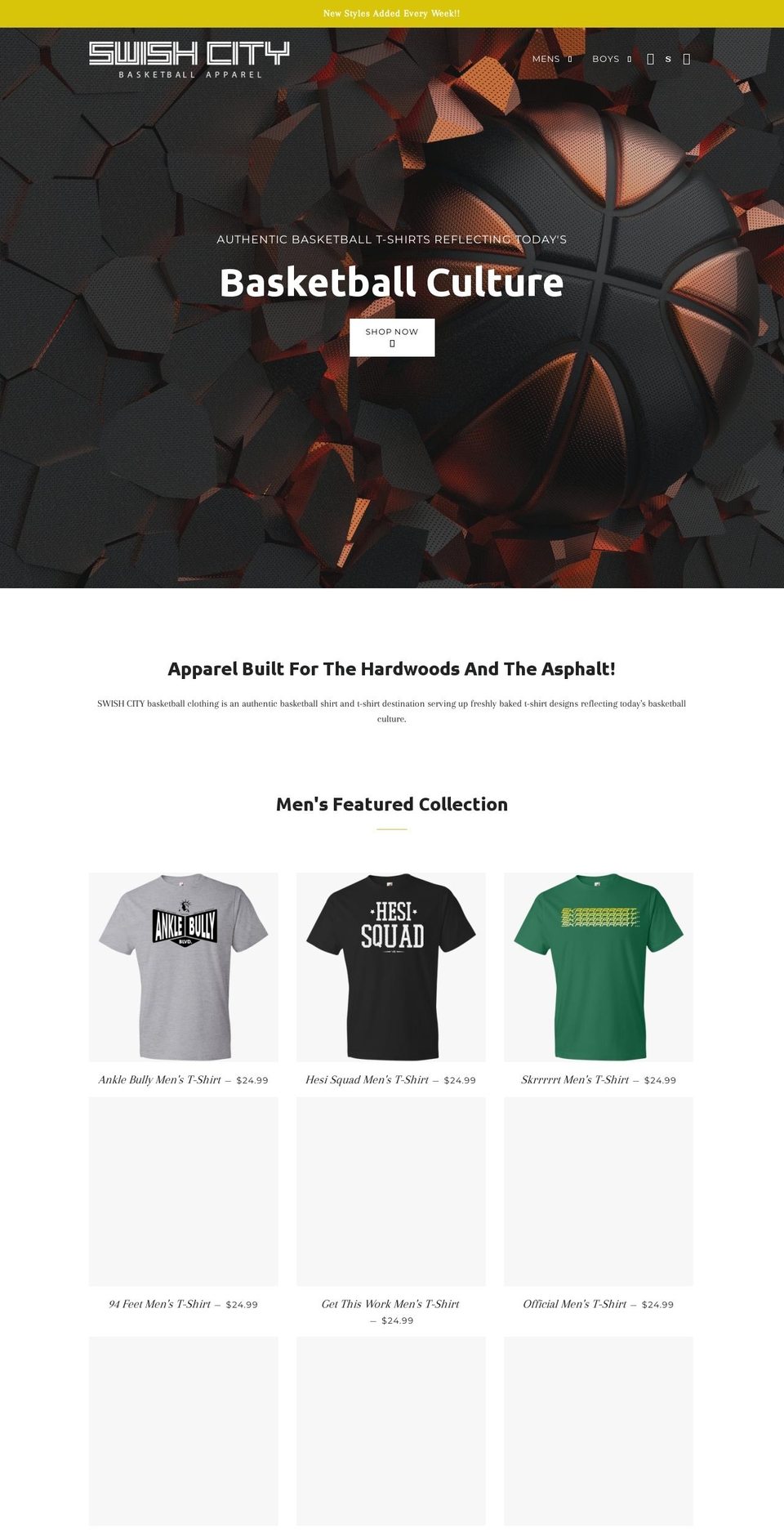 swishcityclothing.com shopify website screenshot