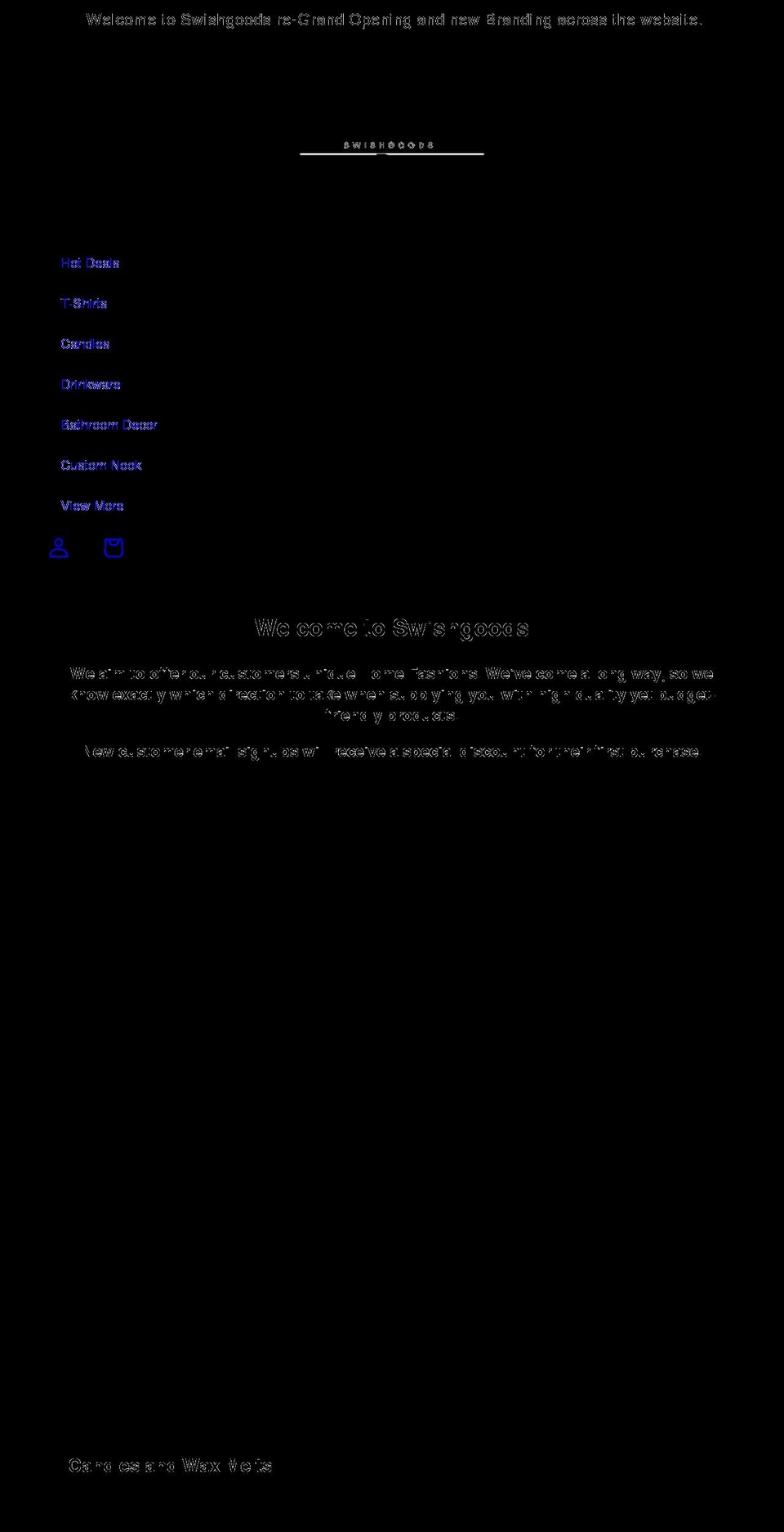 swishgoods.com shopify website screenshot