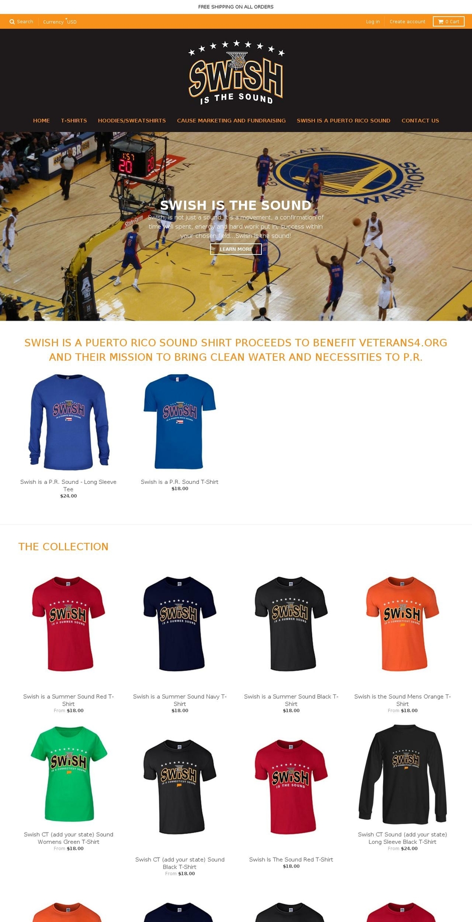 swishisthesound.com shopify website screenshot