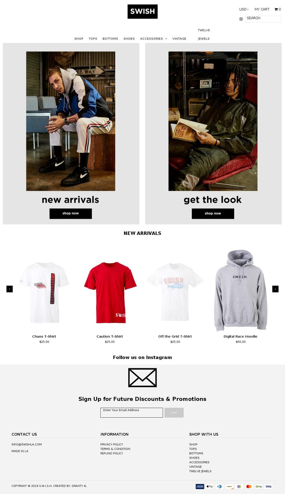 swishla.com shopify website screenshot