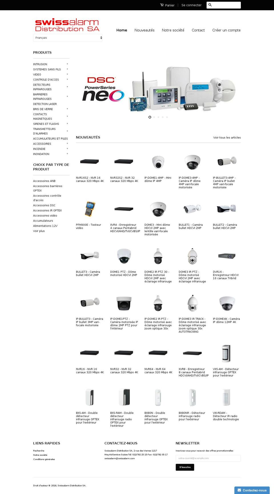 swissalarm.org shopify website screenshot