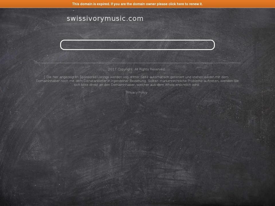 swissivorymusic.com shopify website screenshot